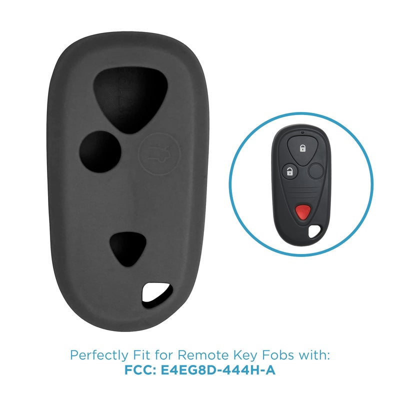 Keyless2Go غطاء سيليكون بديل Keyless2Go لحماية مفاتيح التحكم عن بُعد مع FCC E4EG8D-444H-A - أسود - Image 5